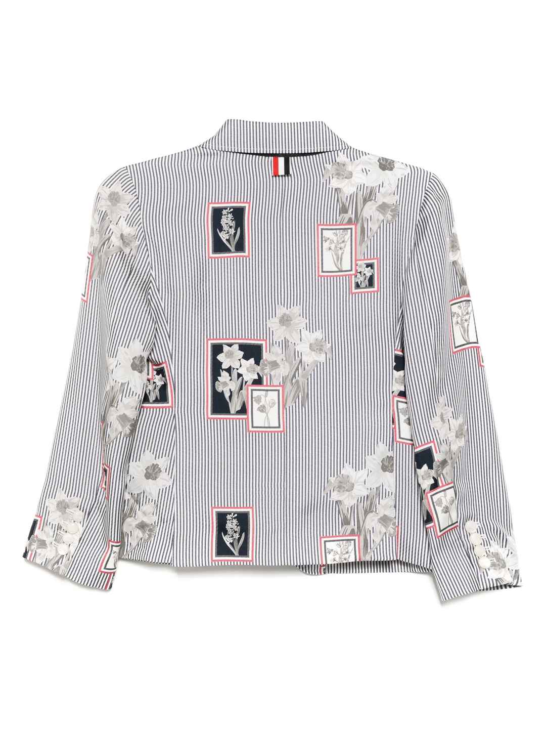 Áo khoác thể thao nữ tay cao khung hoa lụa twill