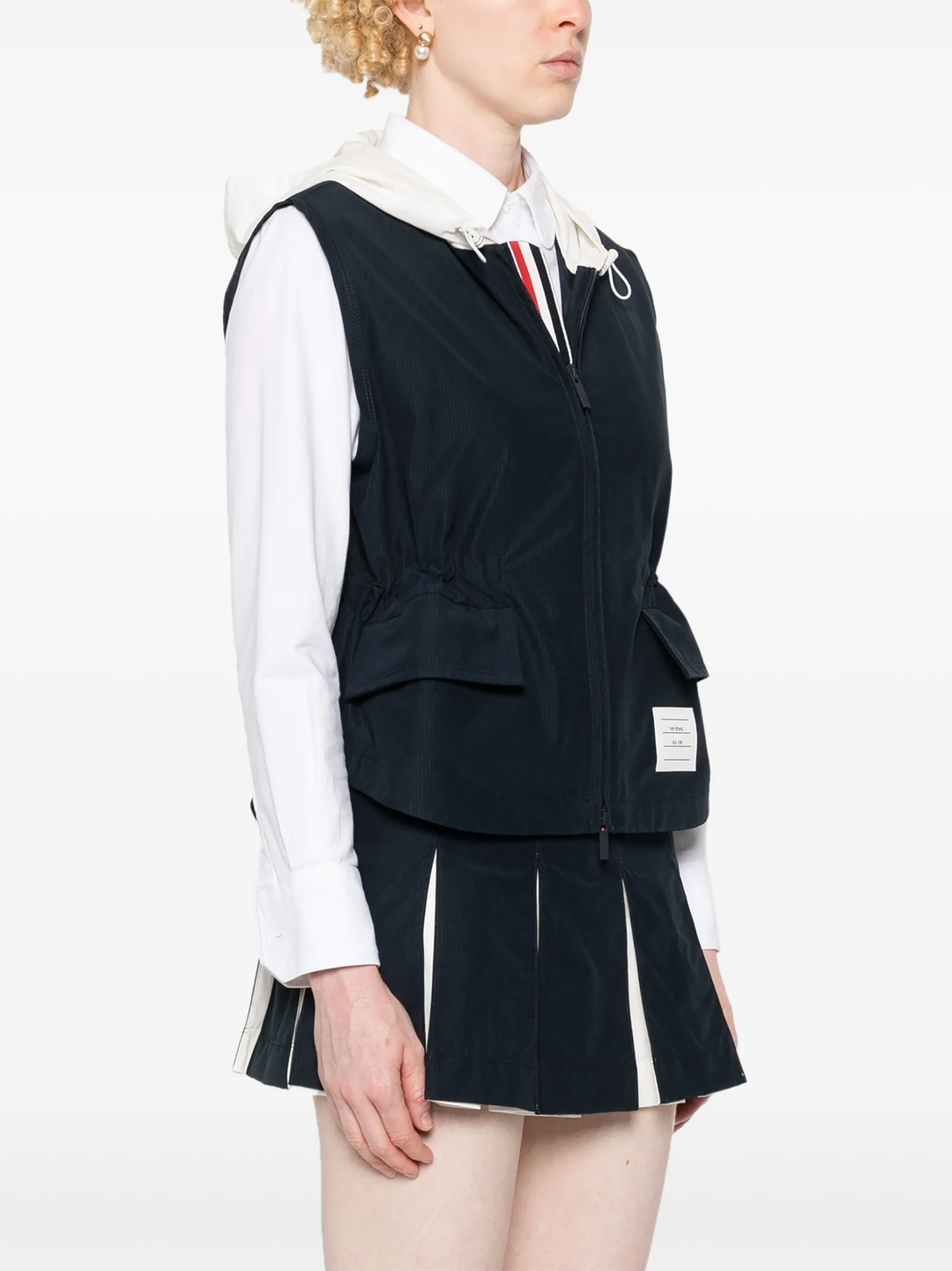 リップストップフードベスト レディース