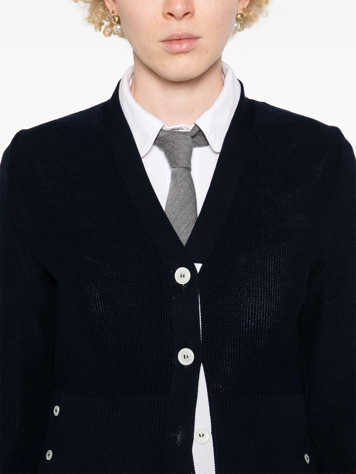 Classic Cotton V Neck Cardigan