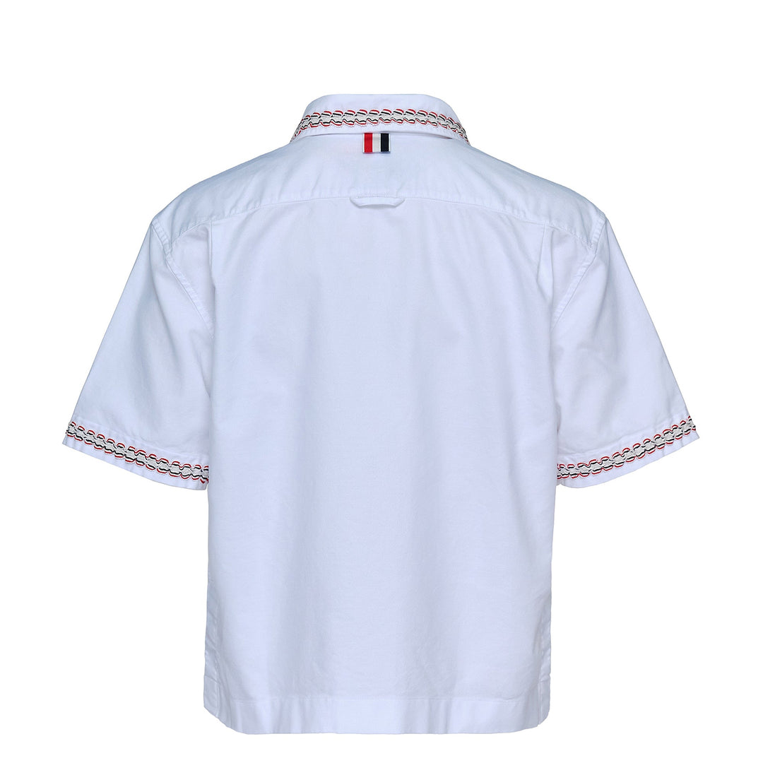 Drop Back Cropped Shirt