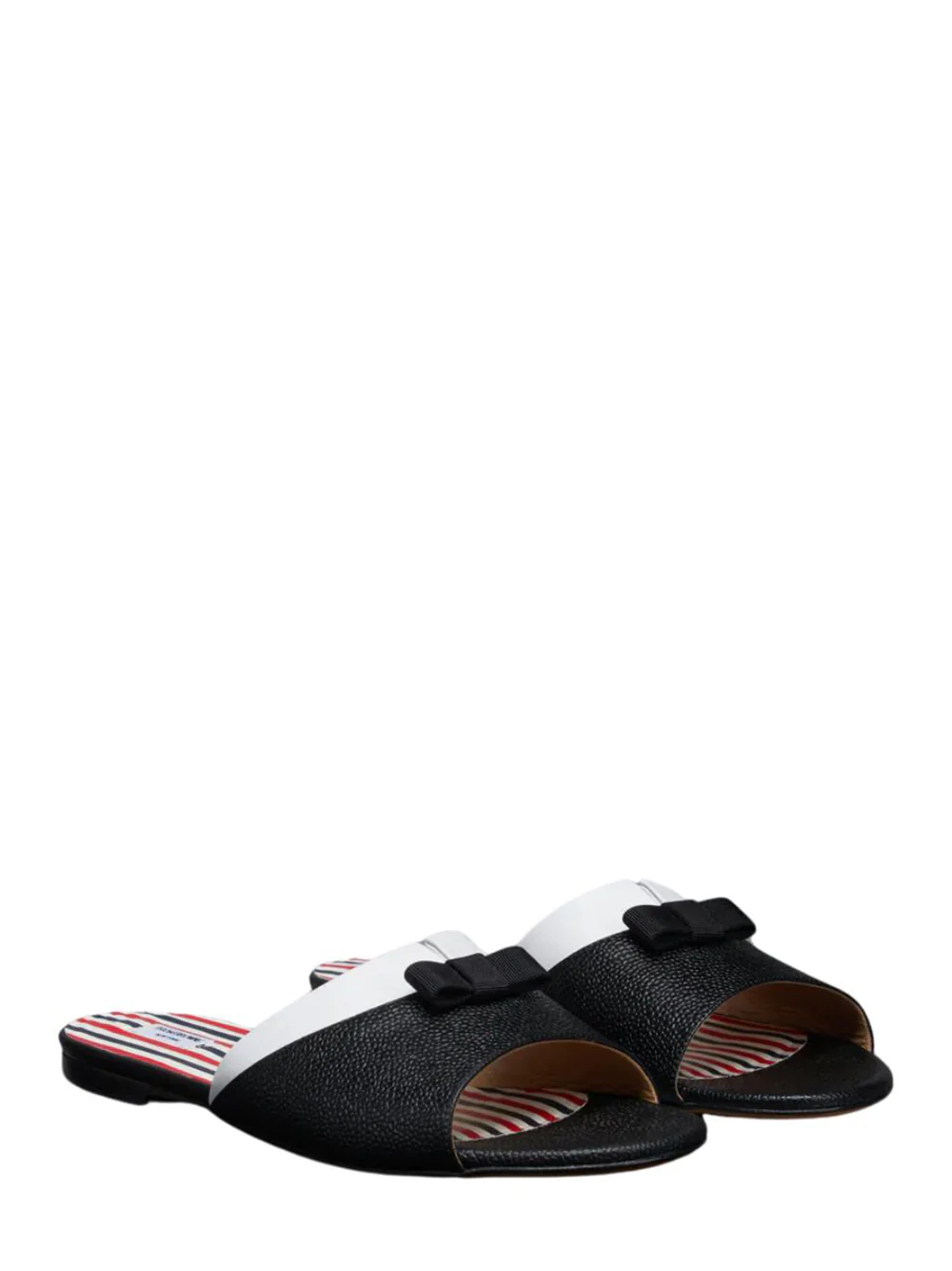 Thom Browne Pebble Grain Bow Claquette - view 2