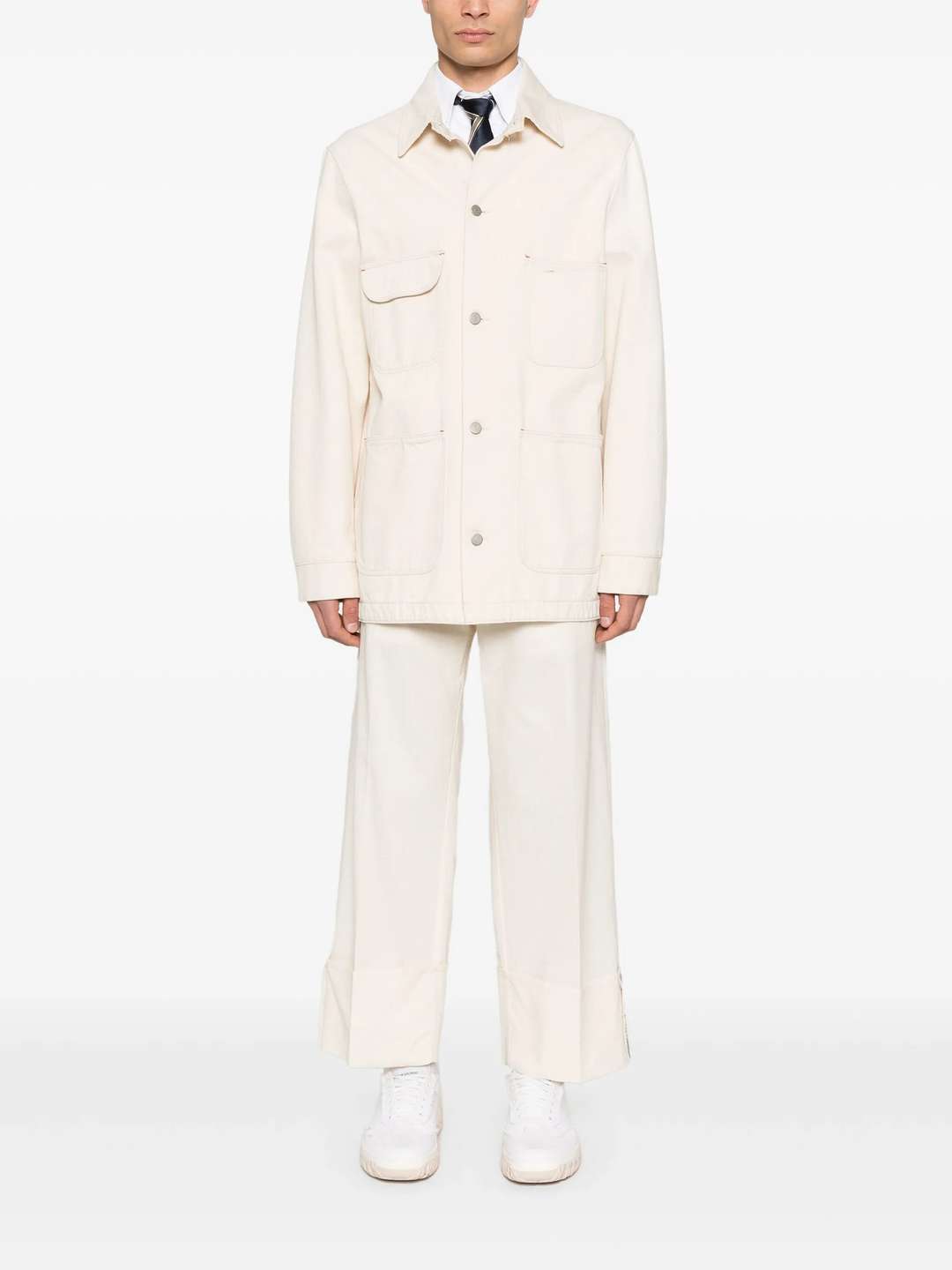 Unconstructed Straight Leg Pants