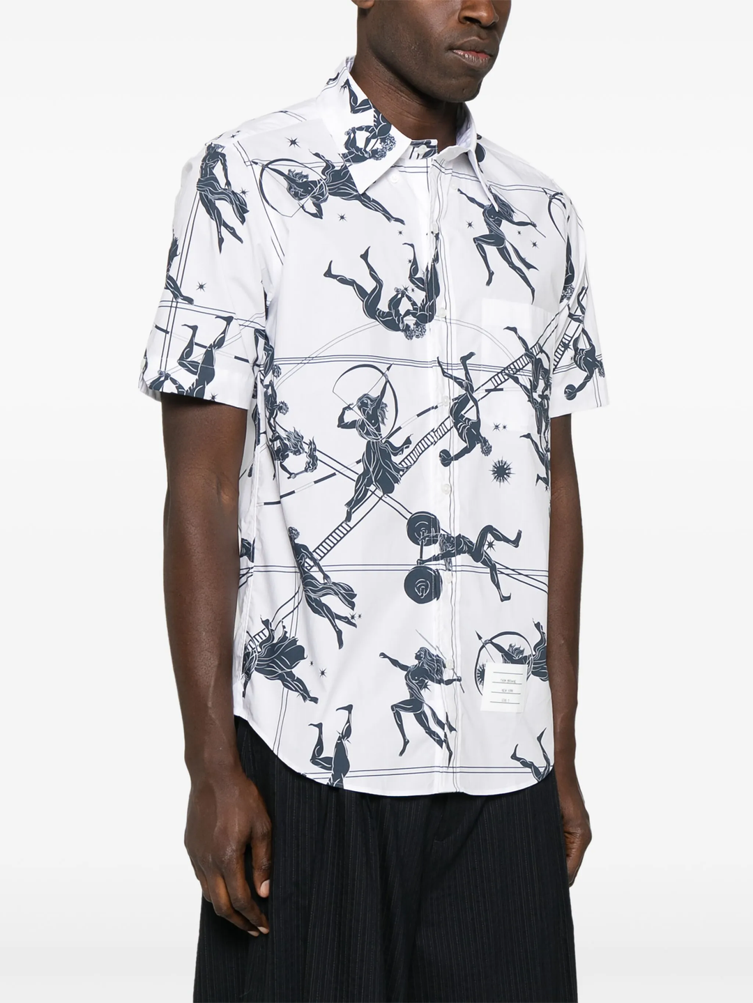 Straight Fit Button Down Shirt