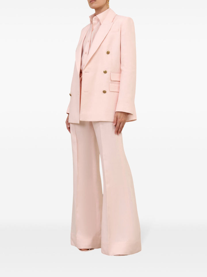 Crush Linen Flare Pants