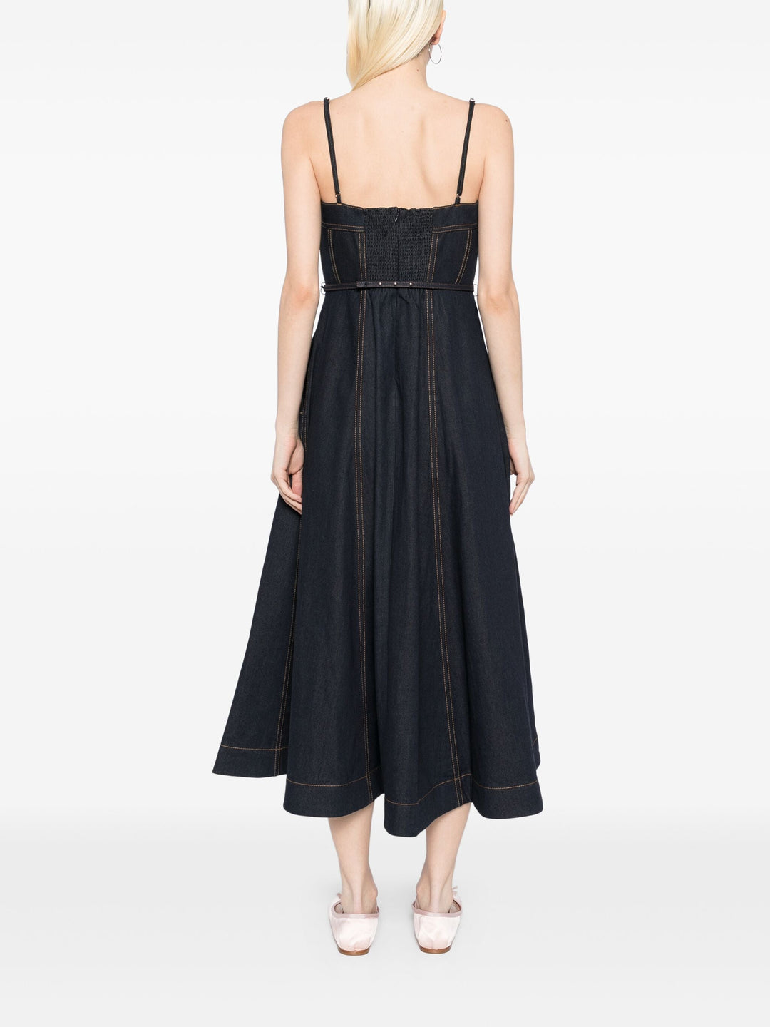 Crush Denim Corset Dress