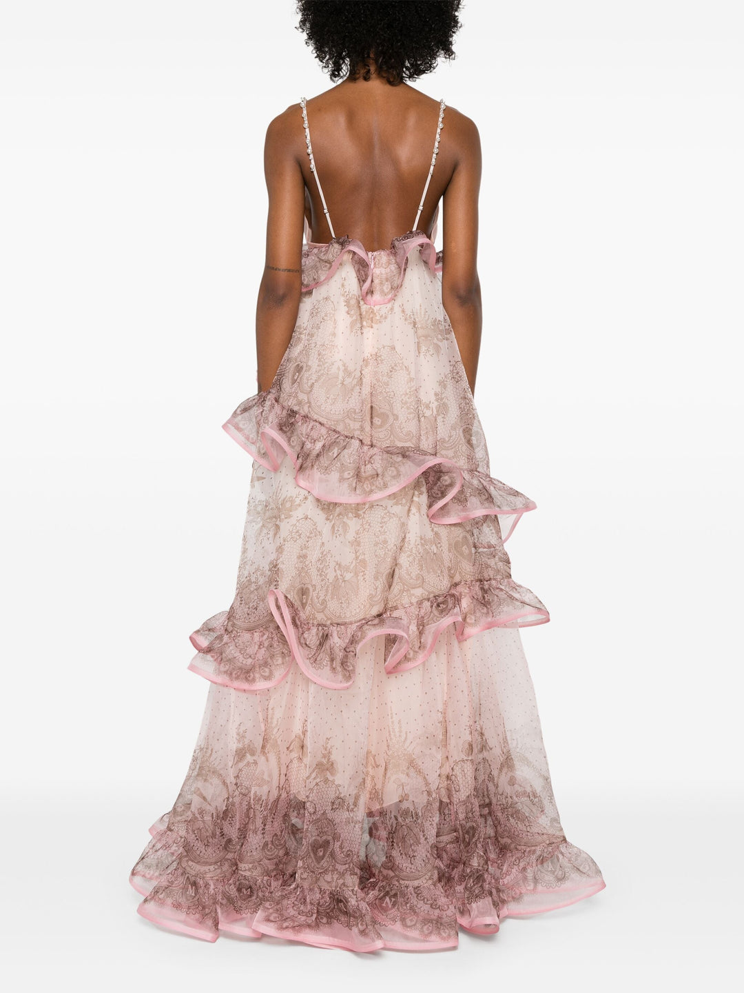 zimmermann crush tiered lace maxi dress Zimmermann CRUSH TIERED LACE MAXI DRESS - 2094DR251PALPINK