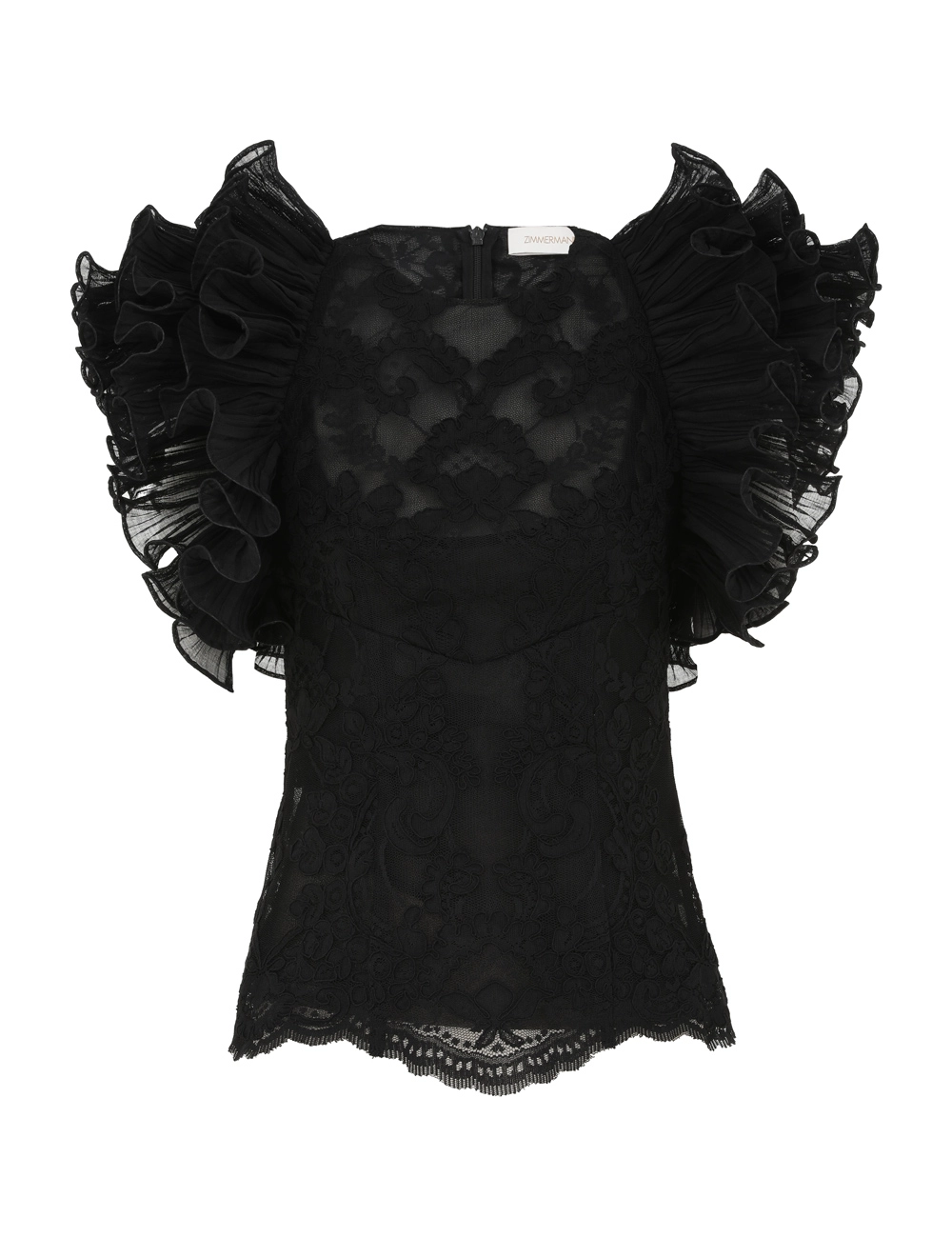 Crush Lace Frill Bodice