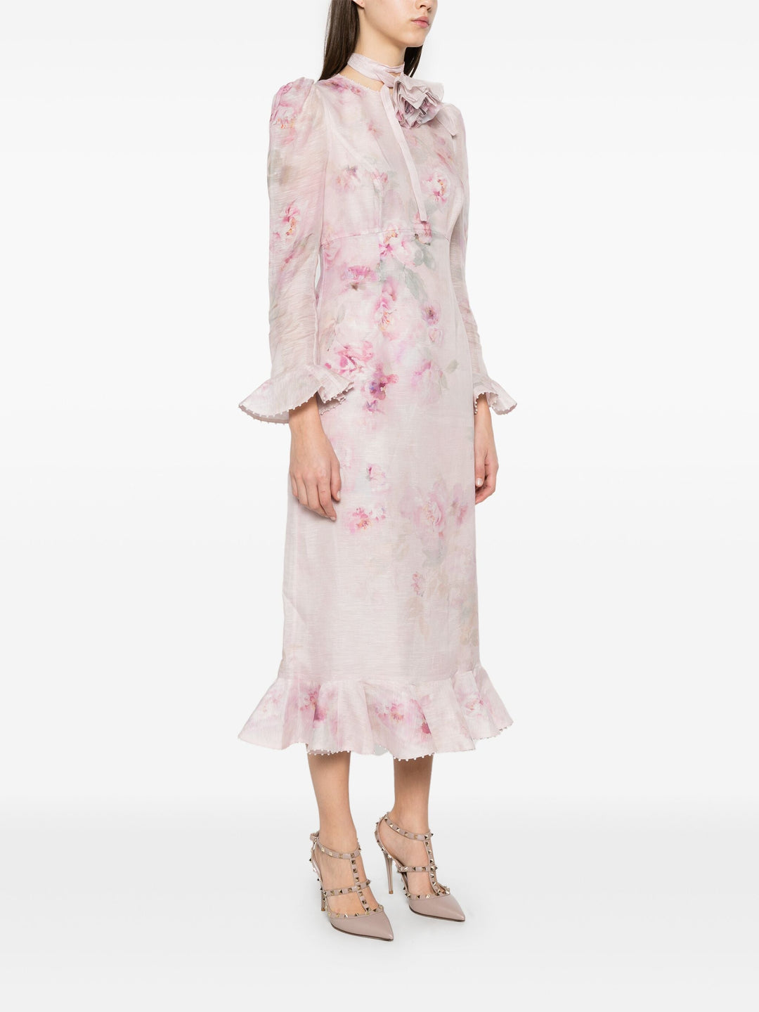 Crush Flower Midi Dress