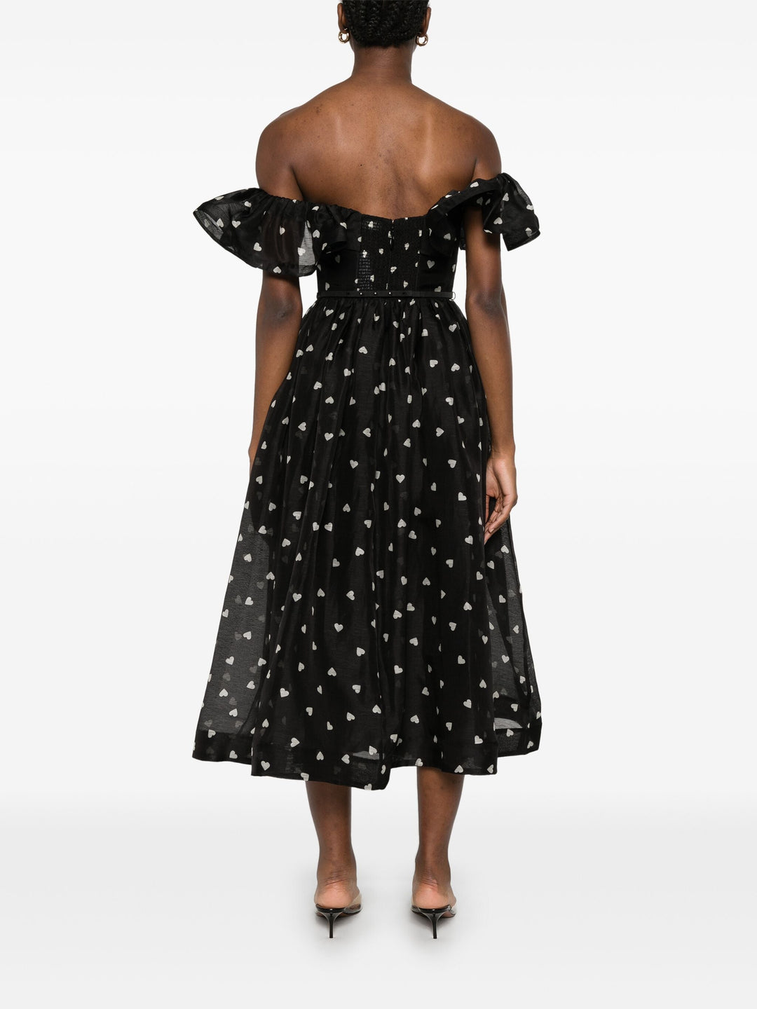 Crush Frilled  Midi Dress