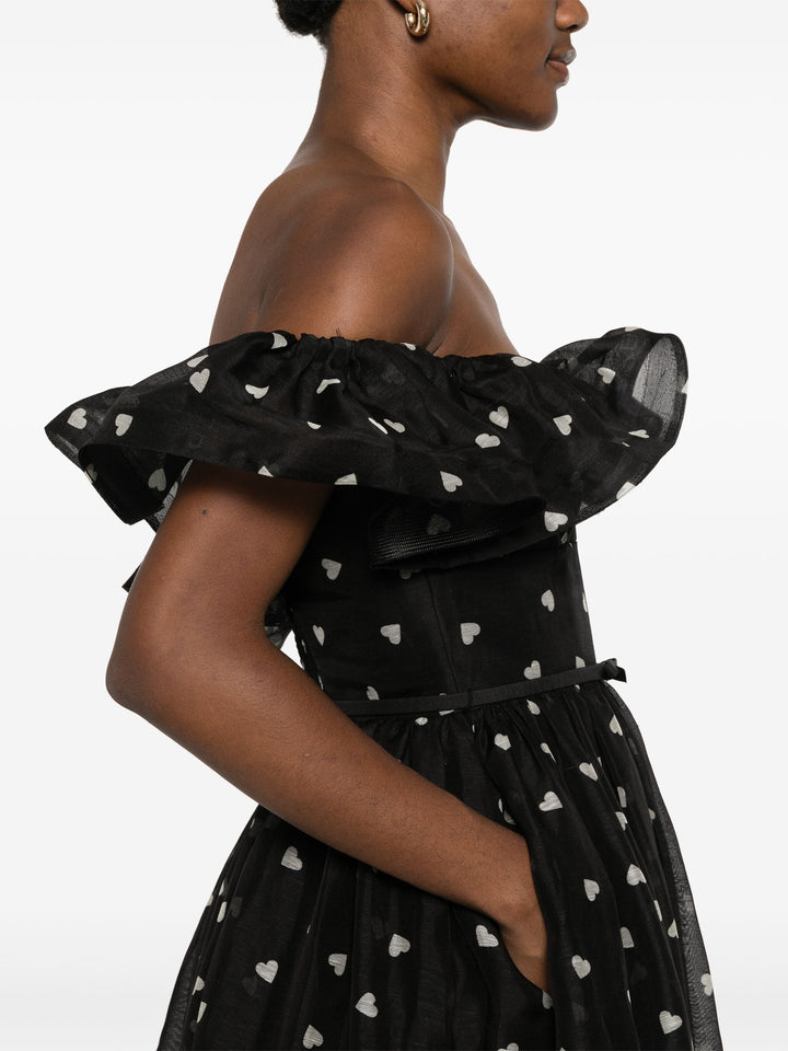 Crush Frilled  Midi Dress