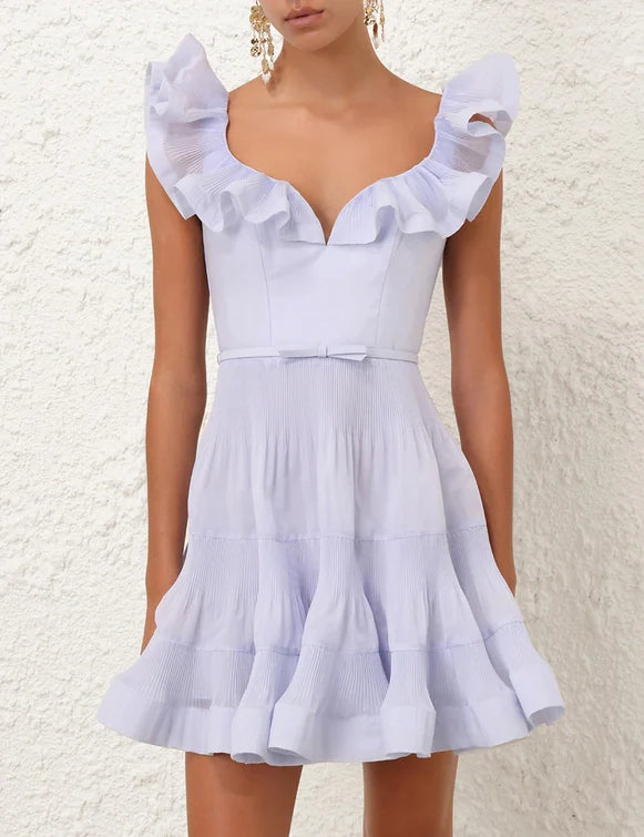zimmermann pleated frill mini dress Pleated Frill Mini Dress