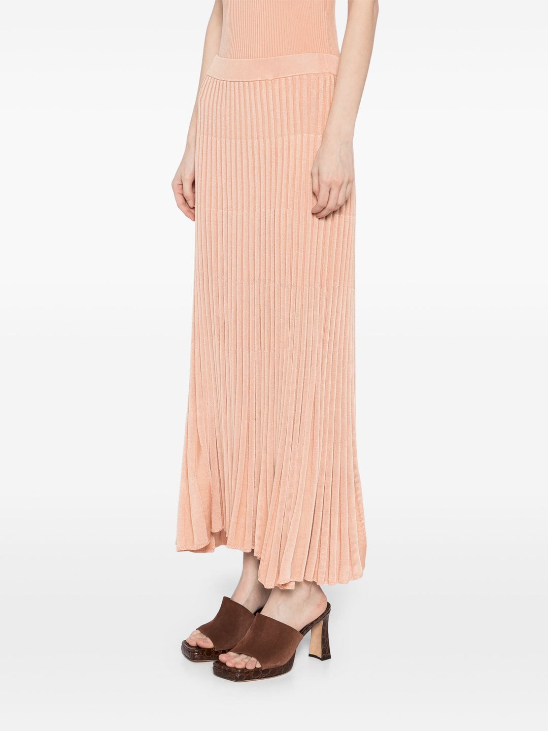 Pleated Midi Skirt
