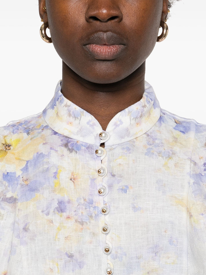 Crush Buttoned Mini Dress