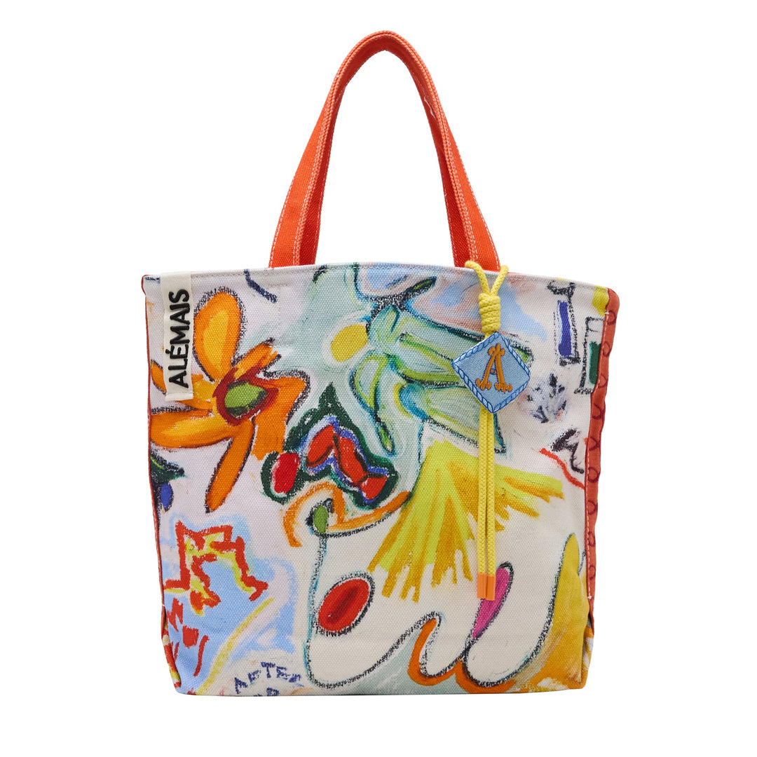 Nadia Spliced Shopper Tote