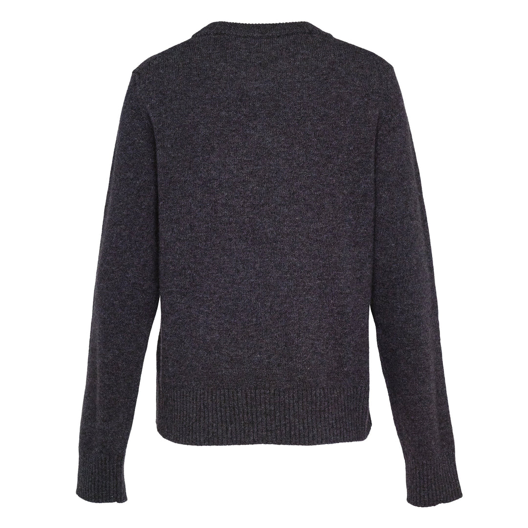 Graphic Wool Mix Bear Crewneck Sweater