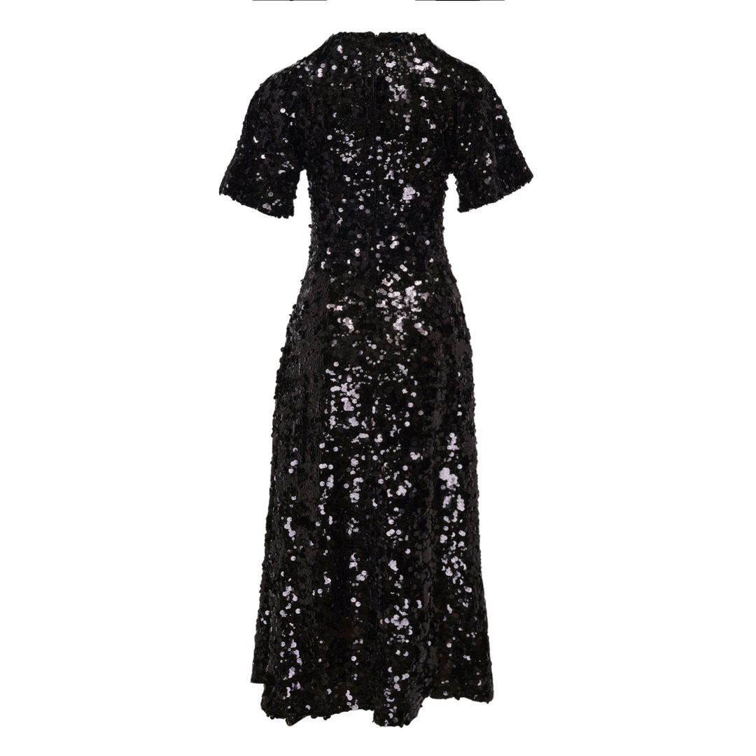 Velvet Sequins Long Dress