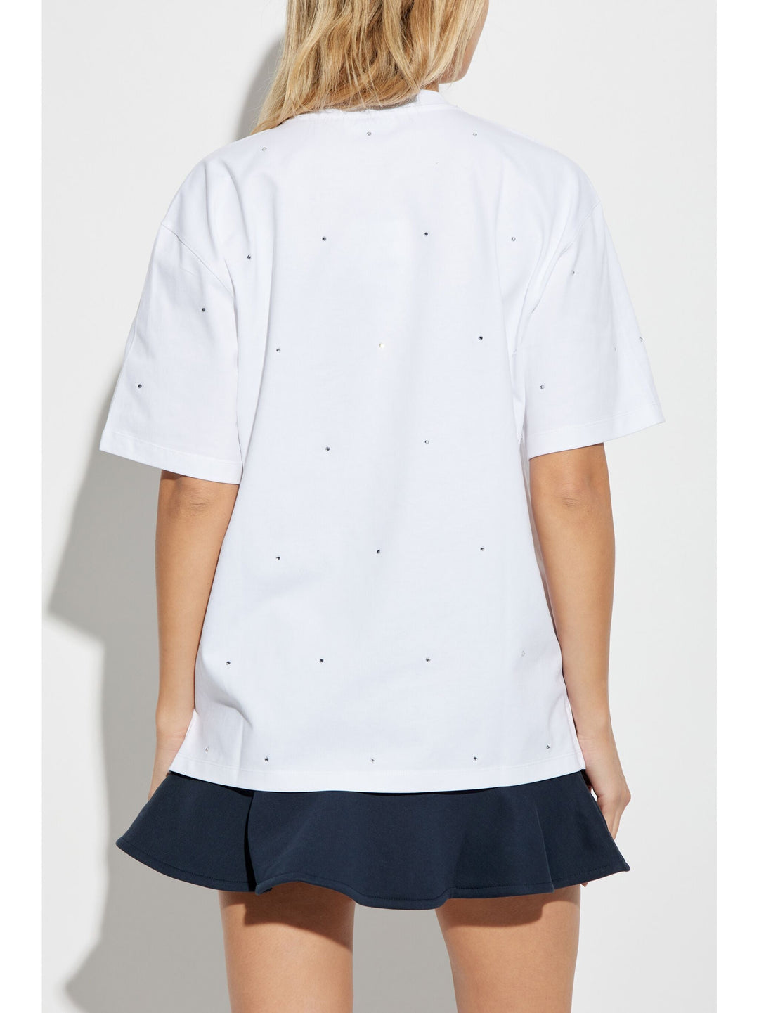 Heavy Cotton Drop Shoulder Rhinestone T-Shirt