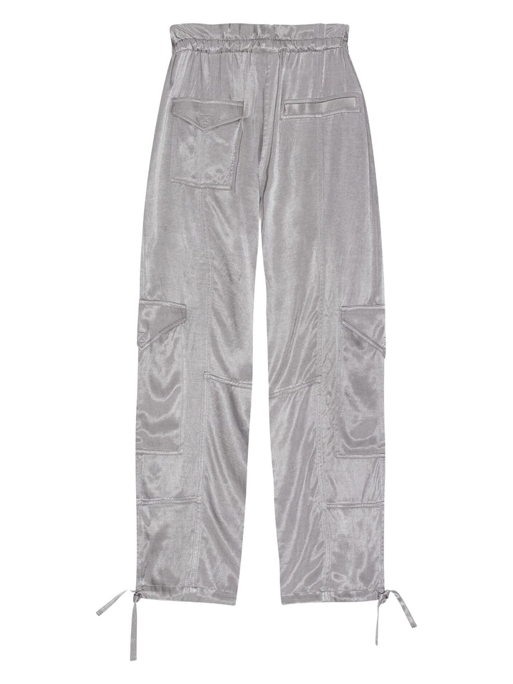 Light Slub High Waist Pocket Pants