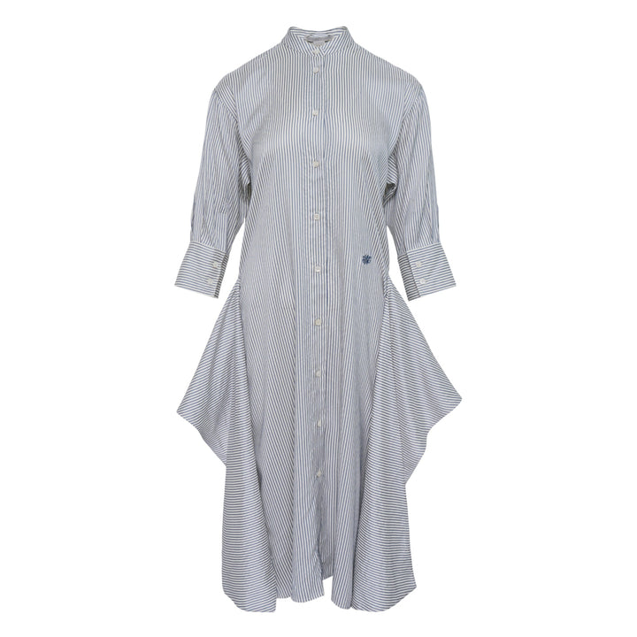 Striped Waist Tie Dress