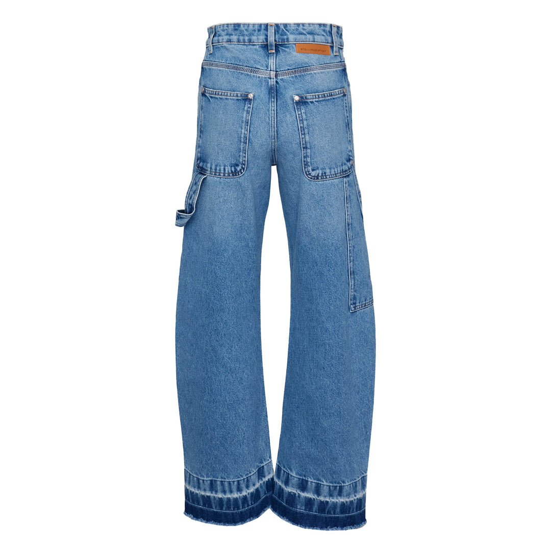 Vintage Wash Denim Banana Jeans