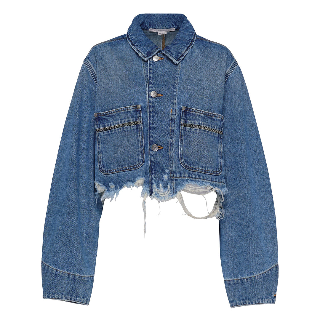 Chain Pocket Denim Jacket
