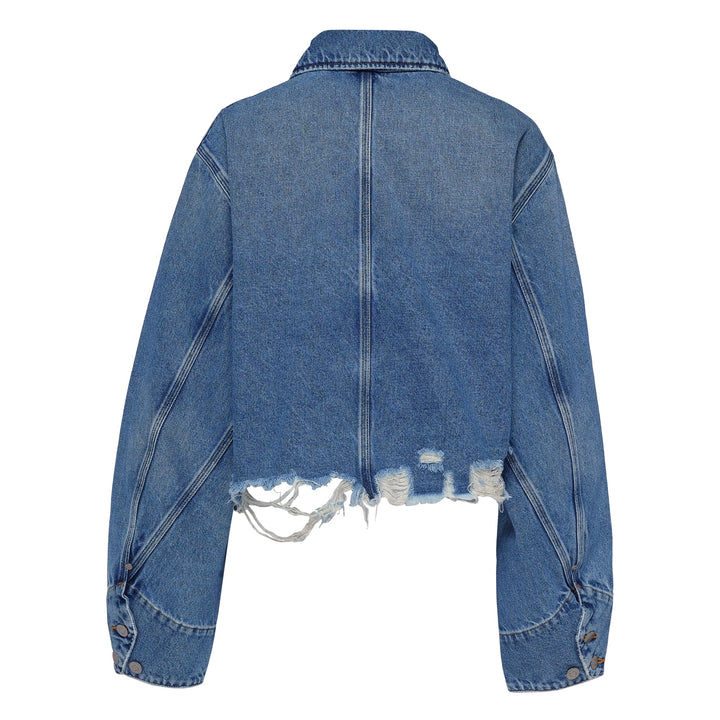Chain Pocket Denim Jacket