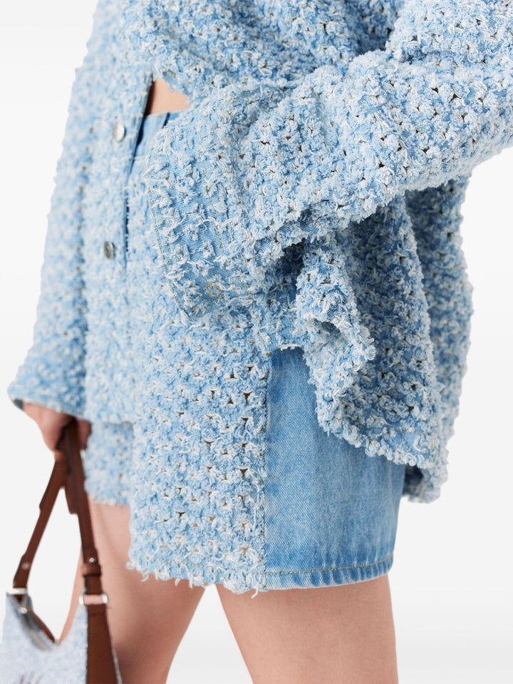 Boucle Denim Shorts