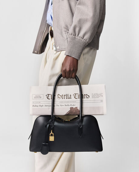 Ryder Horseback Shoulder Bag Embossed Grainy