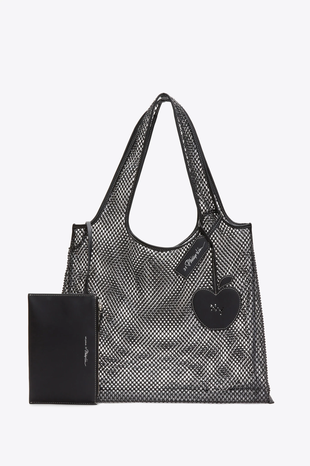 Embellished Mesh Market Tote