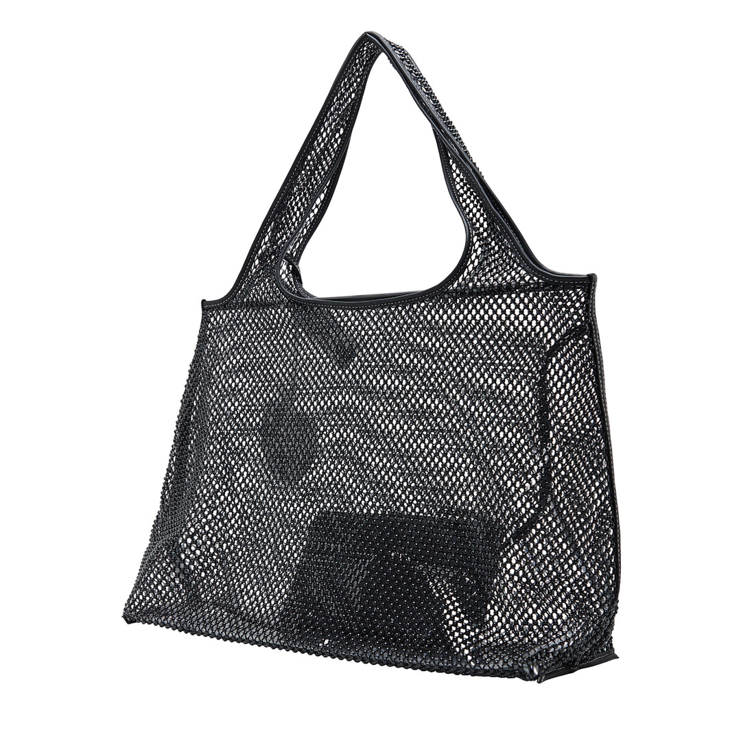 Embellished Mesh Market Tote