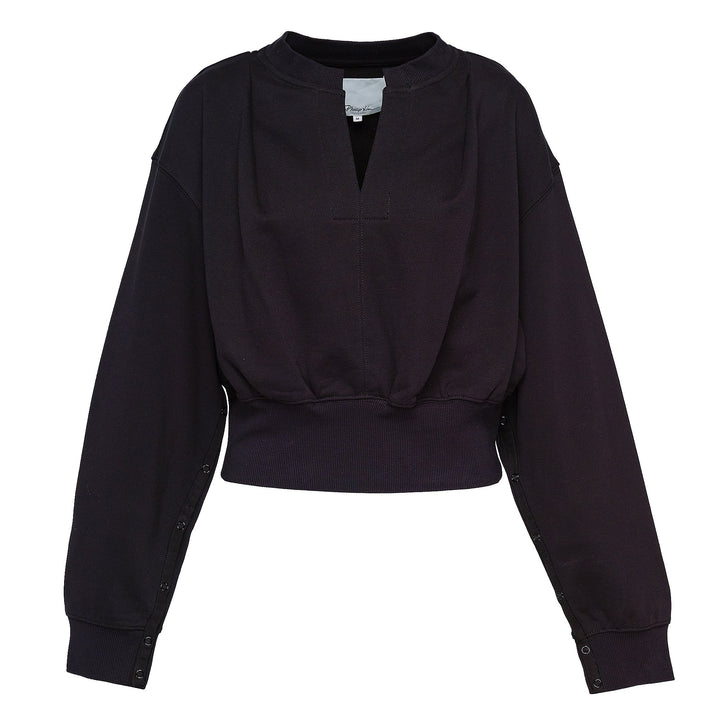 Long Sleeve Cropped Sweatshirt