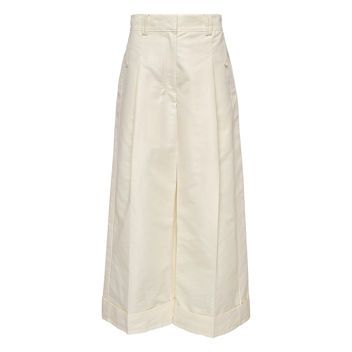 High Waist Double Pleat Extra Wide Leg Pants