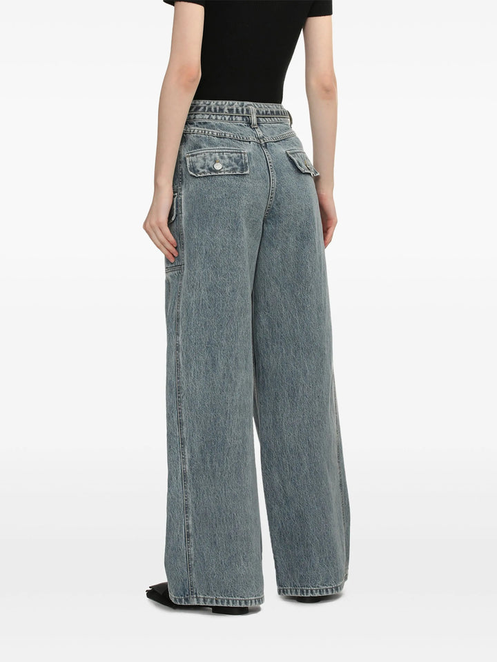 Denim Cargo Wide Leg Bltd Jean