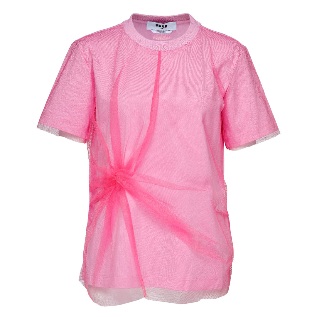 チュールメッシュTシャツ