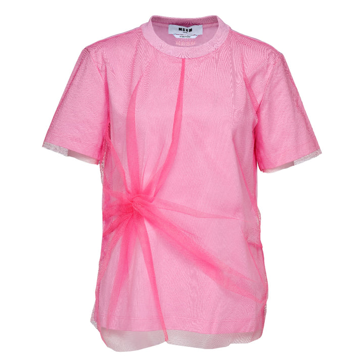 チュールメッシュTシャツ