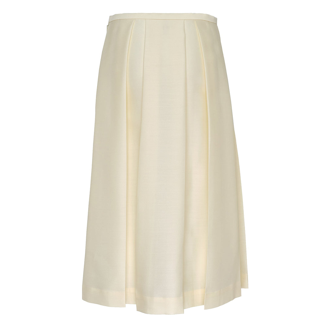 Wool Silk Twin Flower Skirt