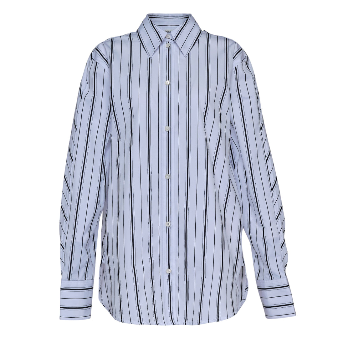 Kimono Sleeve Striped Shirt