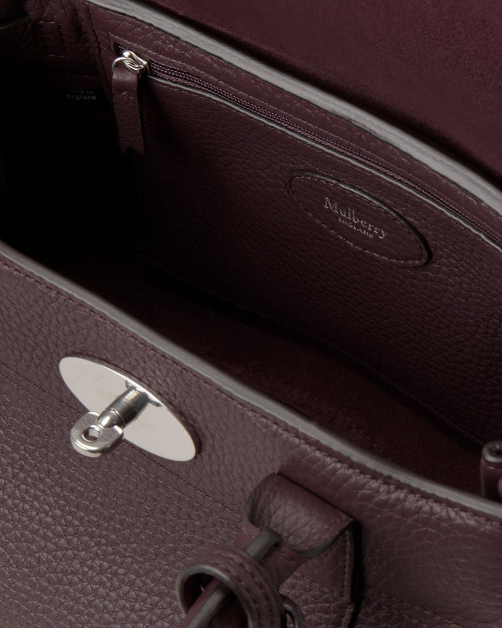 Bayswater Satchel Black Cherry Heavy Grain