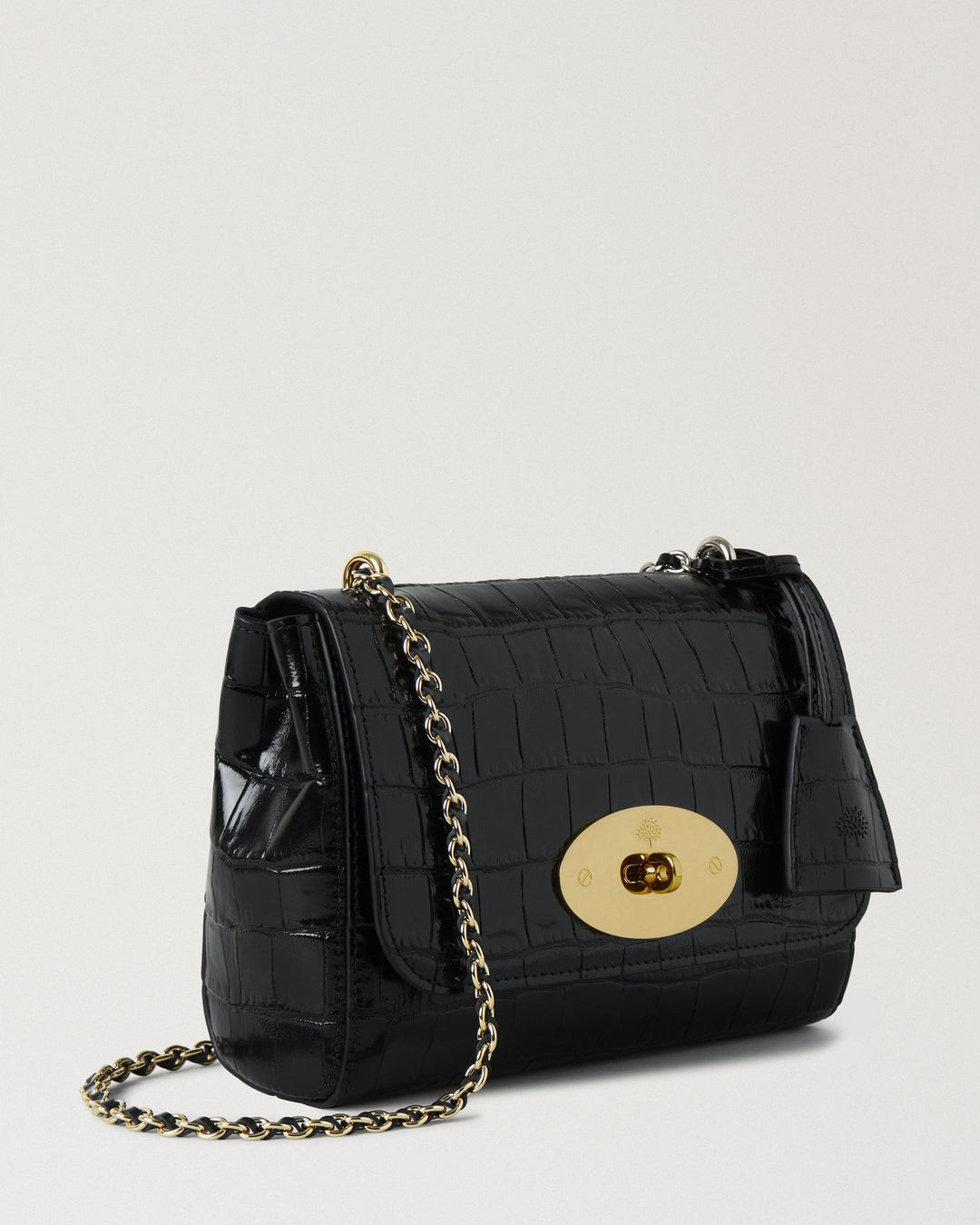 Lily Black Shiny Small Croc
