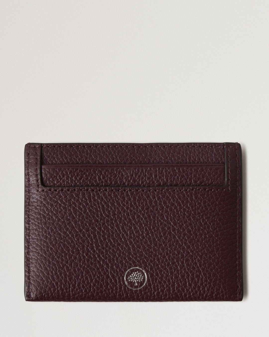 Credit Card Slip Black Cherry Small Classic Grain