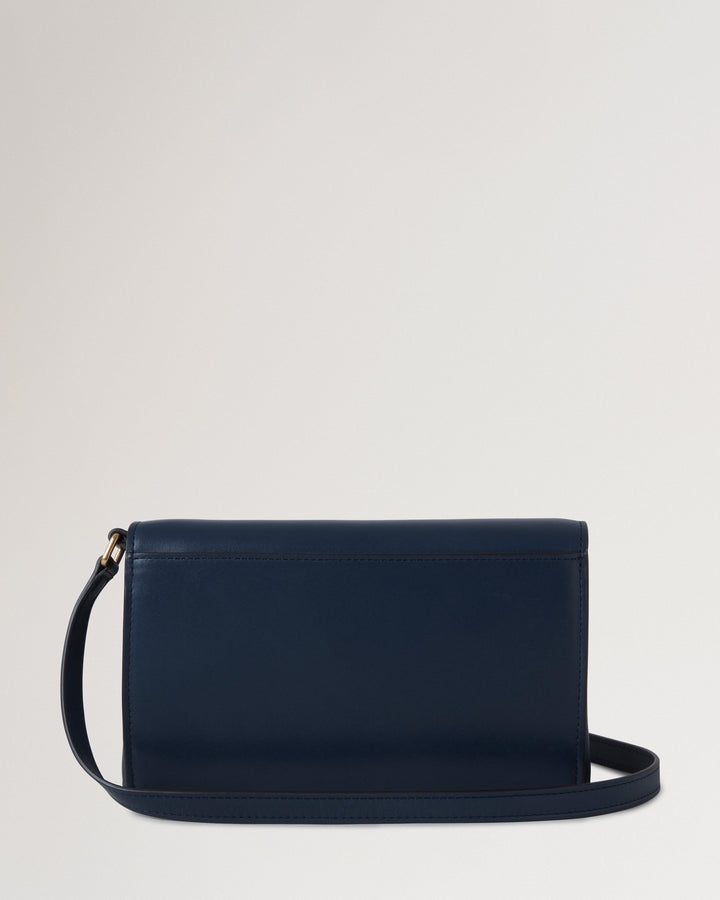 Lana Wallet On Strap Night Sky High Gloss Leather