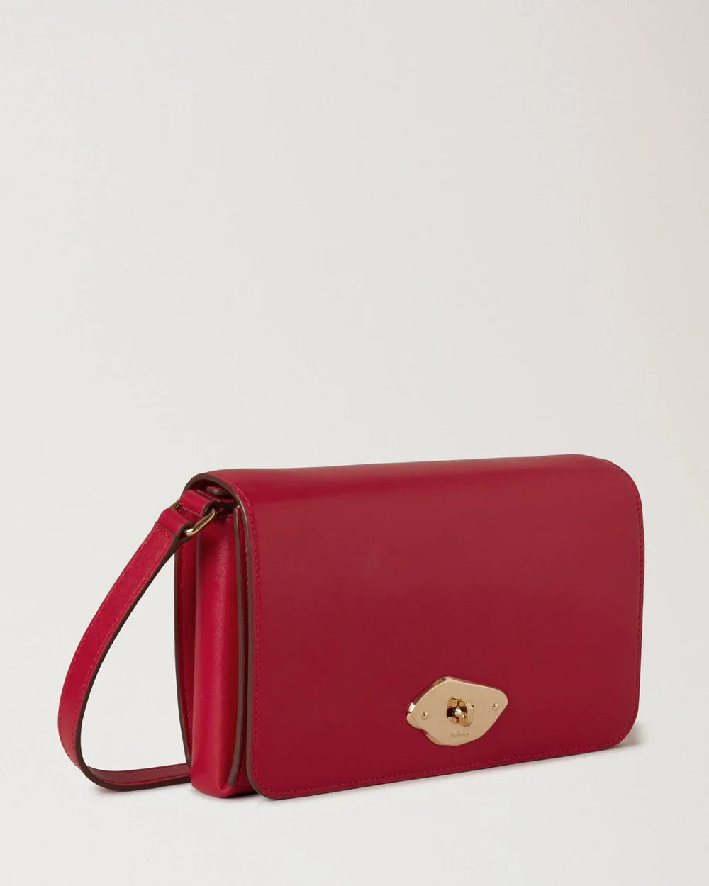 Lana Wallet On Strap Scarlet Red High Gloss Leather