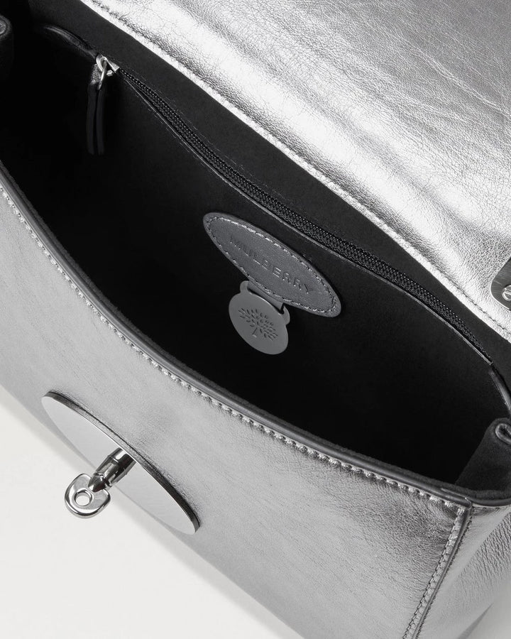 Lily Pewter Metallic Calf Nappa