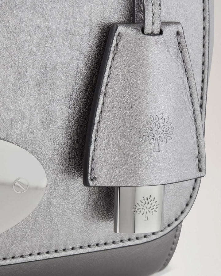 Lily Pewter Metallic Calf Nappa