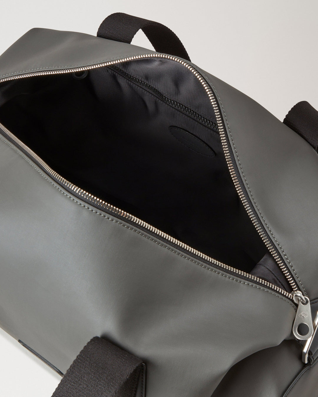 Dalston Holdall Asphalt & Black Coated Canvas & Rubberised Leather