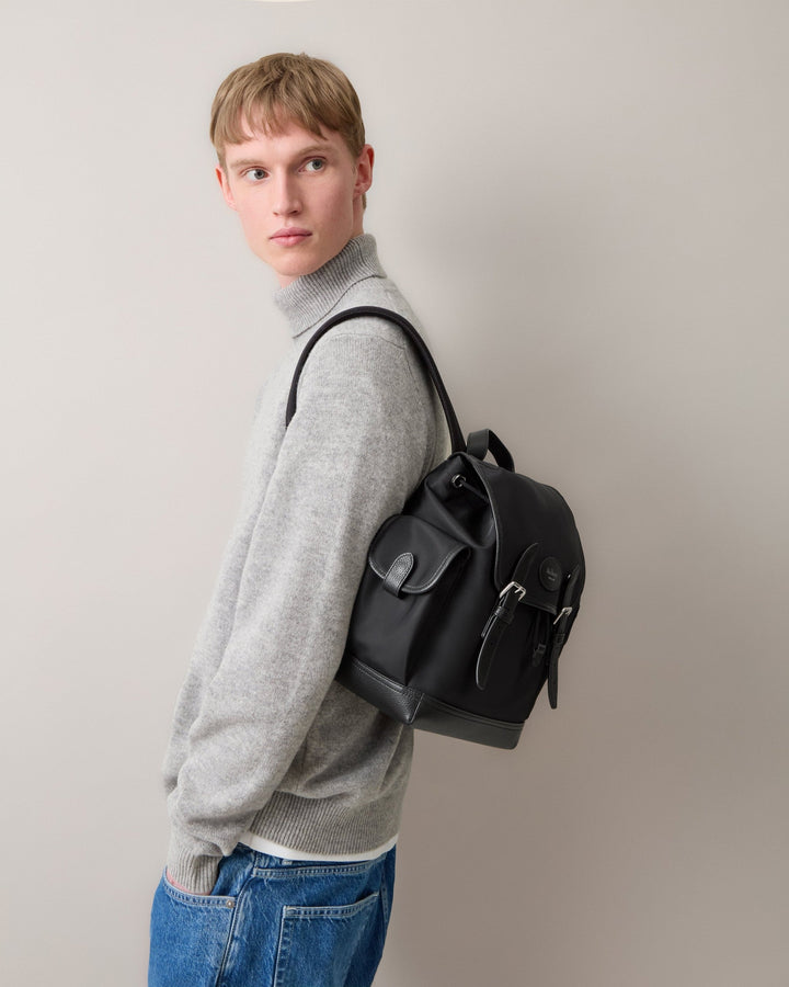 Mini Heritage Nylon Backpack Black Nylon