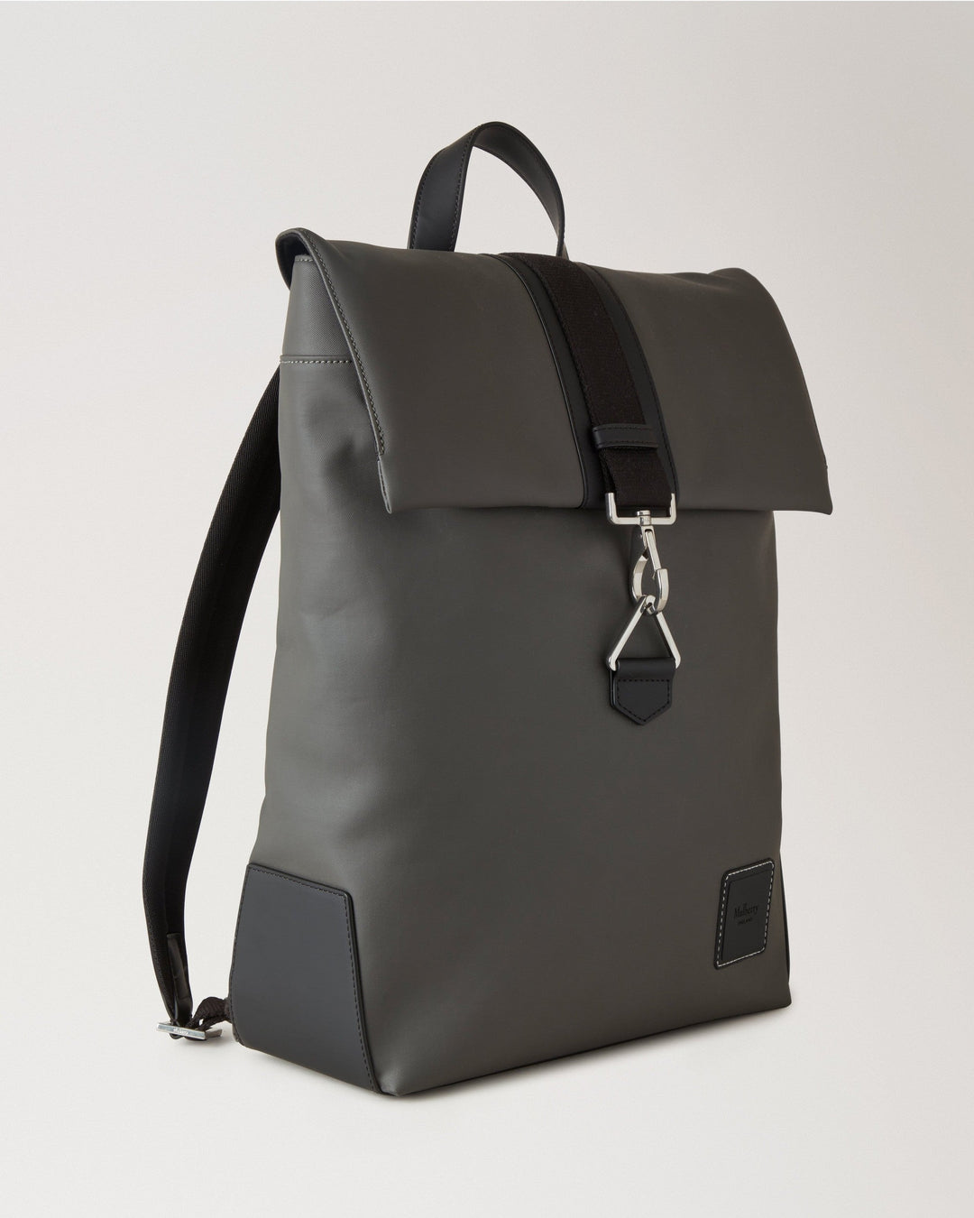 dalston leather backpack Dalston Backpack Asphalt & Black Coated Canvas & Rubberised Leather – Club21.com