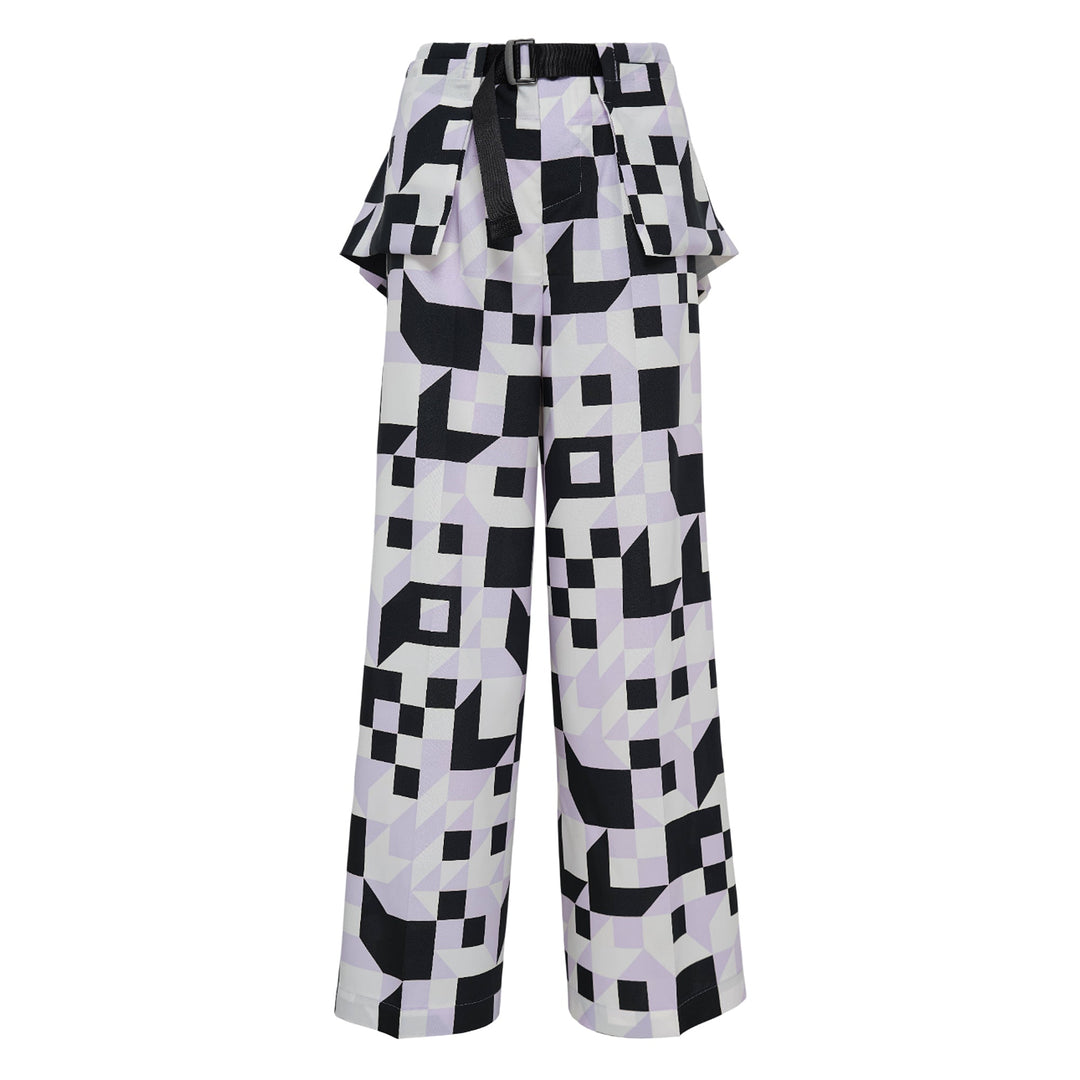 Box Composition Woven Pants