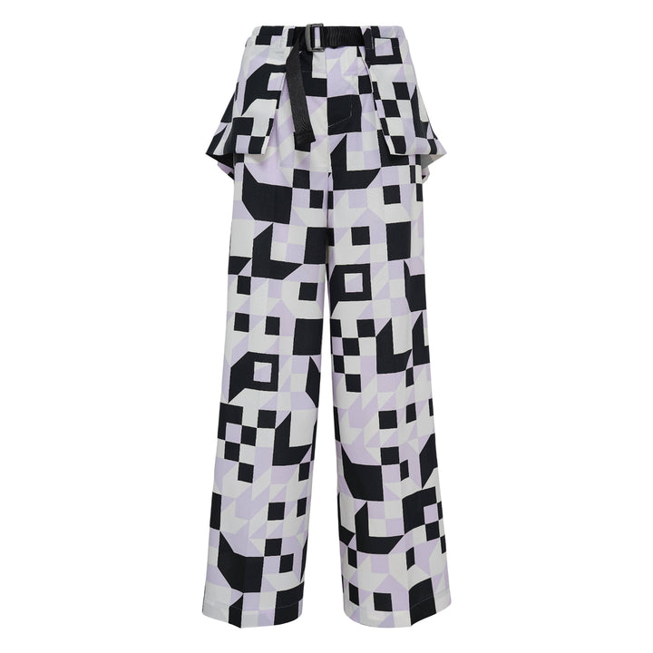 Box Composition Woven Pants