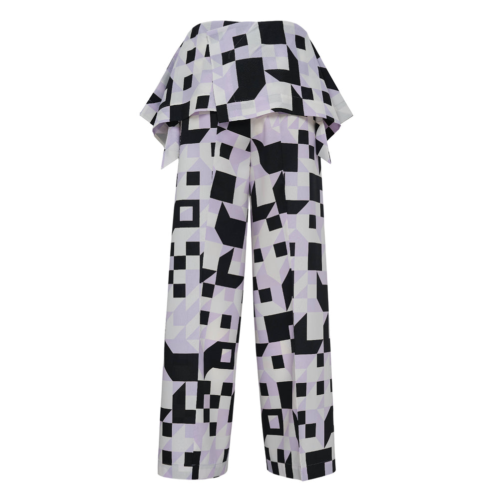 132 5. ISSEY MIYAKE Box Composition Woven Pants - view 2